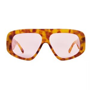 Linda Farrow Milano Sunglasses in Blonde T-Shell, Silver, & Pink
THE ATTICO